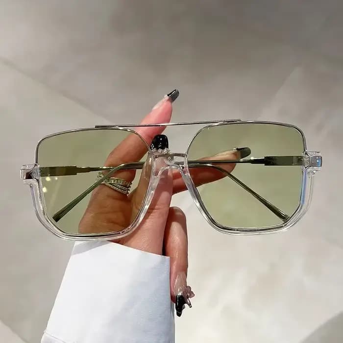 Lunettes de soleil vintage pour hommes et femmes, nuances carrées, carillons, design de marque popul