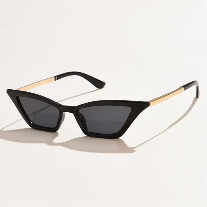 Lunettes de soleil pour femmes, style coréen INS, petites lunettes de soleil œil de chat, design mét