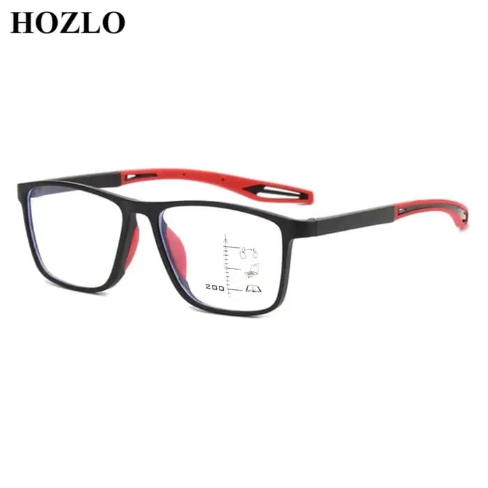 Nouveau Gel de silice + PC hommes multifocales progressives lunettes de lecture mâle ultraléger lune