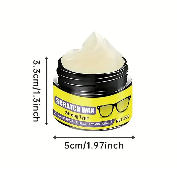 Nettoyant anti-rayures pour lunettes 30g, solution de réparation et d'entretien pour verres, lunette