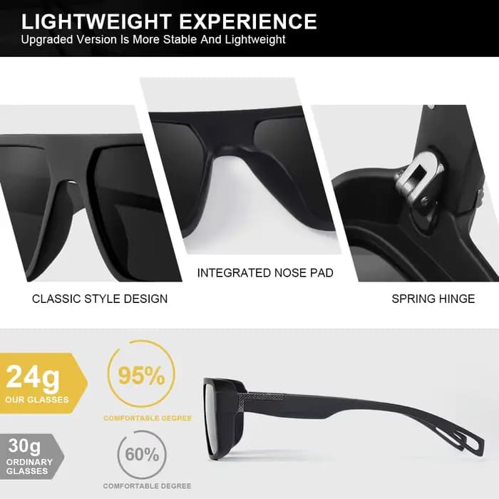 CRIXALIS classique carré lunettes de soleil polarisées pour hommes femmes mode sport lunettes de sol