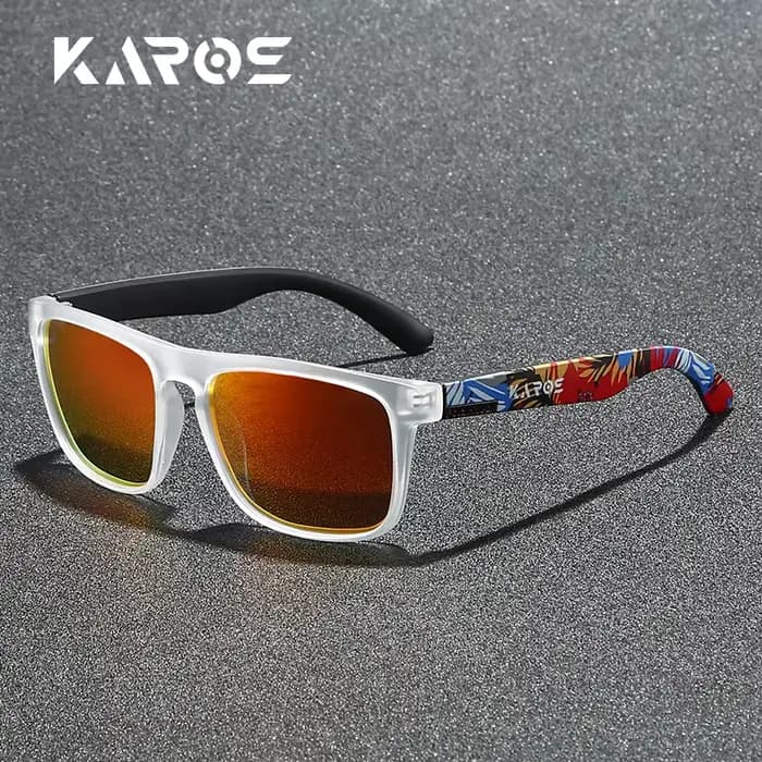 KAROS lunettes de soleil polarisées pour hommes/femmes monture camouflage Protection UV400 pour la c