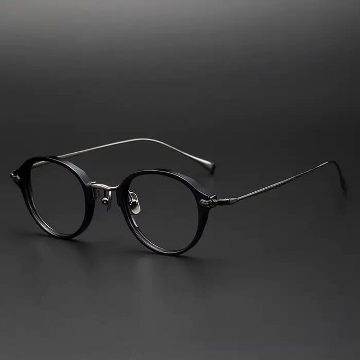 Lunettes de vue rétro rondes de luxe pour hommes et femmes, réplique du design japonais KMN182, en t