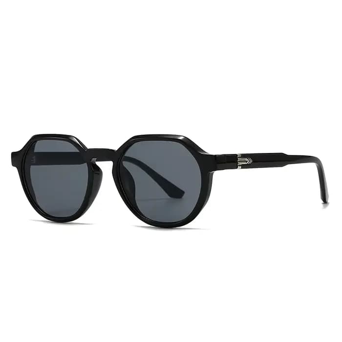Lunettes de soleil rondes hommes femmes marque de luxe thé bleu Vintage lunettes de soleil de haute 