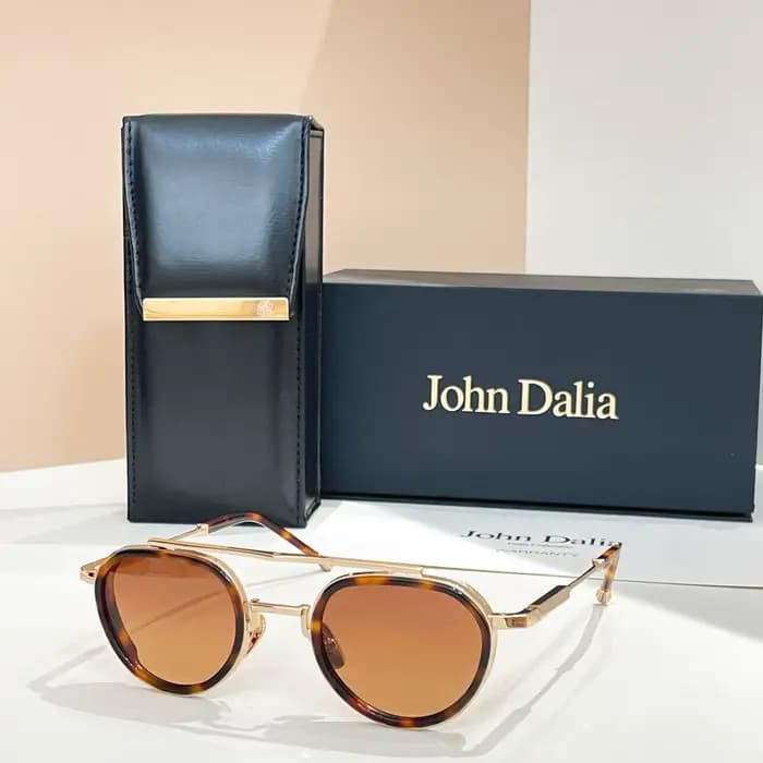 Lunettes de soleil ovales JOHN DALIA JD Julia, dégradées, UV400, élégantes, décontractées, en alliag