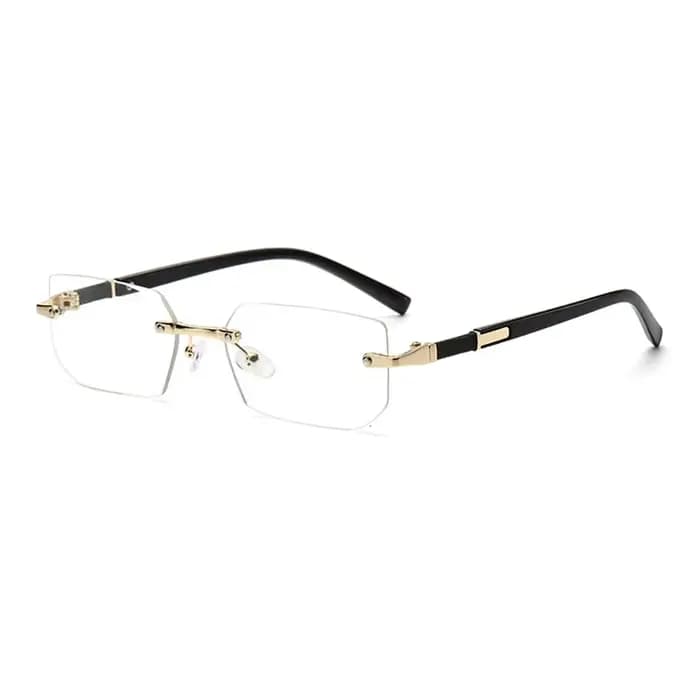 Lunettes de soleil sans monture tendance pour hommes et femmes, petites lunettes de soleil rectangul