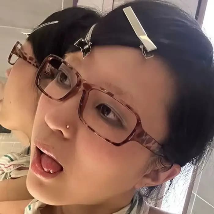 Lunettes à monture carrée noire, Style Vintage, Y2K Millennium, douces, fraîches, épicées, pour fill