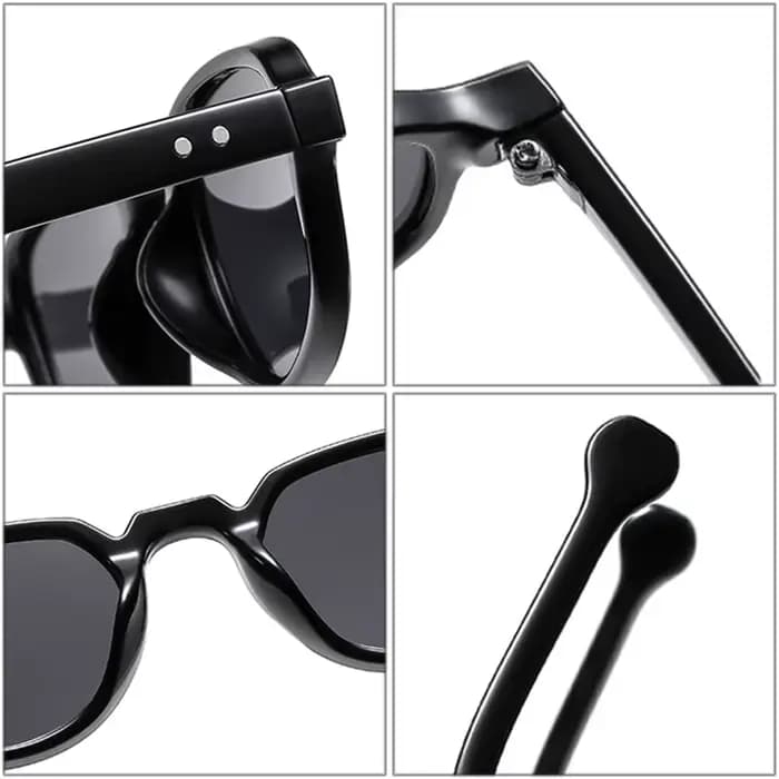 SHAUNA Ins mode populaire petit œil de chat femmes lunettes de soleil rétro clair océan lentille nua