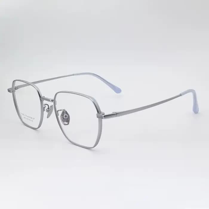 Lunettes Anti-bleu ultralégères en titane pur pour hommes, monture de luxe, mode polygone, Design ré