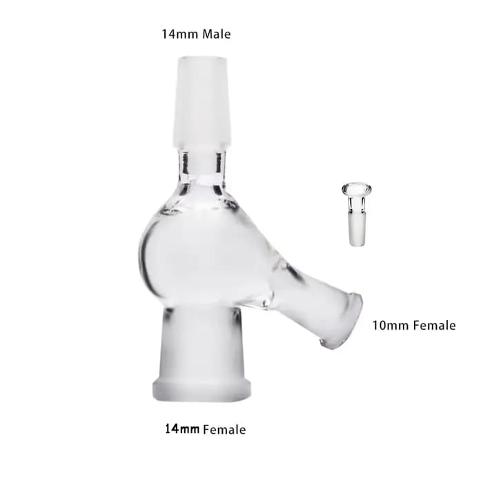 Pot de fleurs d'injecteur d'outil en verre 14mm 18mm 10mm