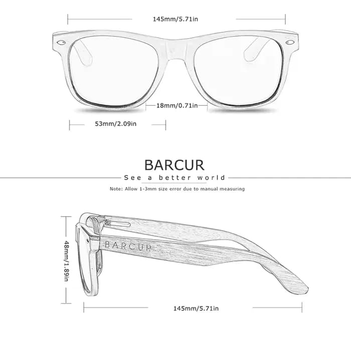 Lunettes Anti-rayons bleus en bois de BARCUR lunettes d'ordinateur lunettes optiques Anti-blocage de