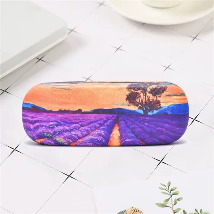 Boîte à lunettes en cuir rigide, étui de protection pour lunettes, design tendance, étui pour lunett