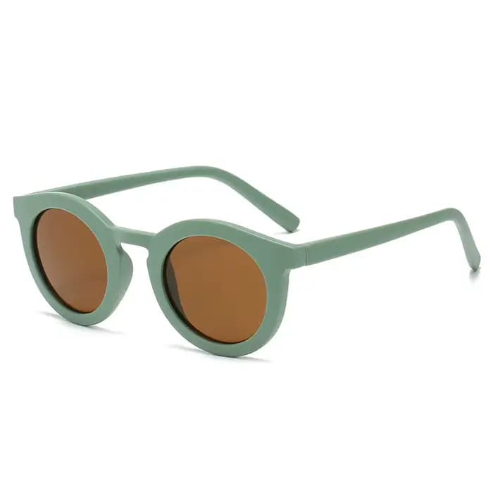 SO & EI rétro classique rond lunettes de soleil femmes mode tendance gelée couleur nuances UV400 Vin