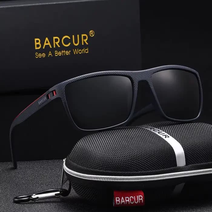 BARCUR Lunettes de soleil de base classiques légères et confortables avec matériau de lentille Tac r