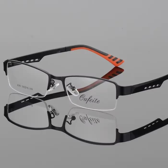 BCLEAR-Lunettes optiques myopes pour hommes, lunettes multifocales, grand visage, cadre carré demi-j