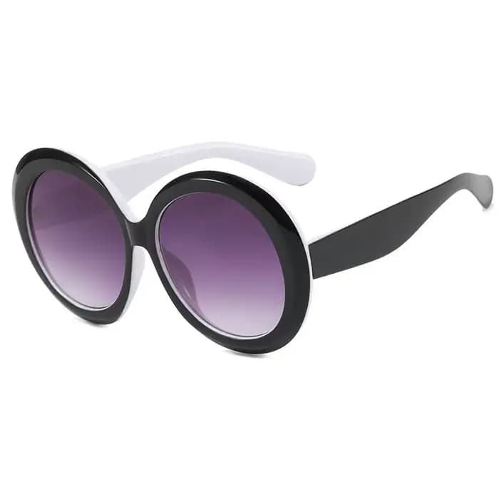 Lunettes de soleil rondes surdimensionnées pour femmes et hommes, marque de luxe, grandes montures, 