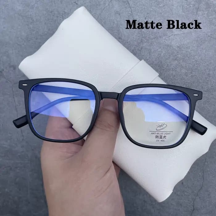 Lunettes d'ordinateur noires pour femmes et hommes, monture Anti-lumière bleue, carrées, rectangulai