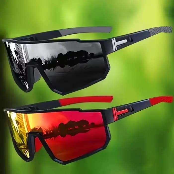 Lunettes de mode unisexes, 2 pièces, durables et légères, Design élégant avec Accents colorés 9838