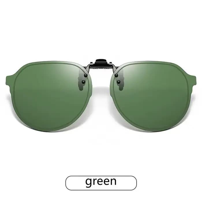 Clip rabattable sur lunettes de soleil polarisées Anti-éblouissement hommes conduite femmes pêche UV