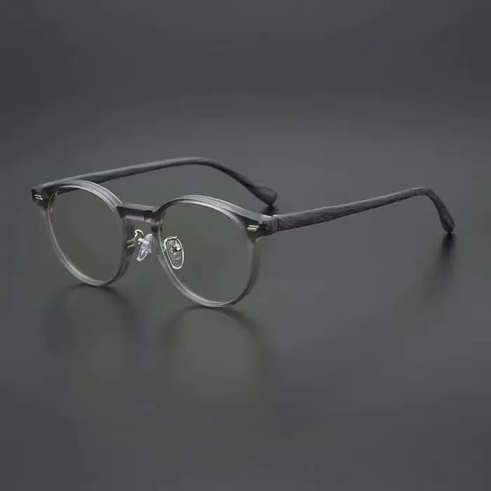 Monture de lunettes rétro en bois, peut être associée à une lumière bleue Anti-myopie, monture circu