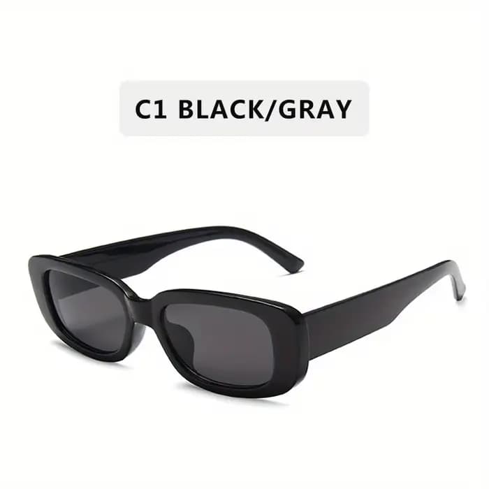 Lunettes de soleil rectangulaires à la mode pour femmes et hommes, rétro des années 90, Vintage UV40