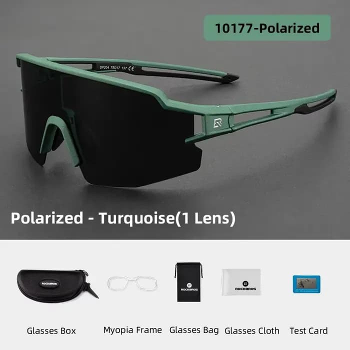 Lunettes de soleil photochromiques polarisées UV400 ROCKBROS pour vélo, pêche, camping, randonnée, é