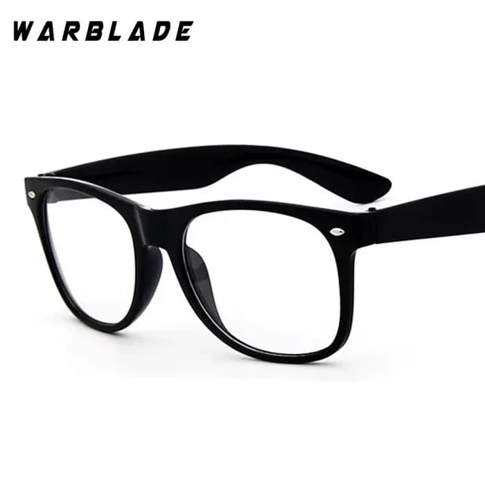 WarBLade 2018 faux lunettes nouveau Design cadre clair cristal cadre Transparent lunettes carré oeil