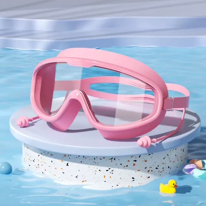 Lunettes de natation pour enfants, grand cadre, vue HD, anti-buée, étanche, pour garçons et filles, 