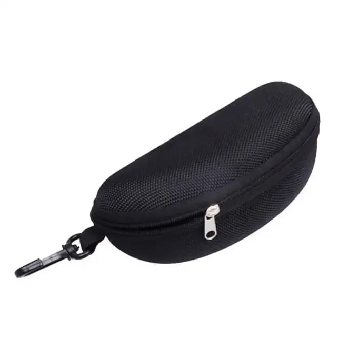 Étui à lunettes de soleil portable, 1 pièce, en tissu Oxford, rigide, en EVA, avec fermeture éclair,