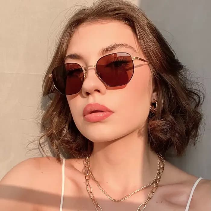 ZENOTTIC Lunettes de soleil polarisées à géométrie hexagonale tendance pour hommes et femmes, lunett