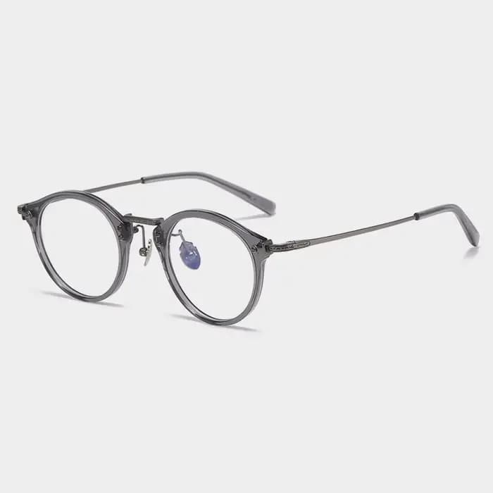 Lunettes de vue de luxe rétro en acétate et titane, design identique à la marque japonaise, branches