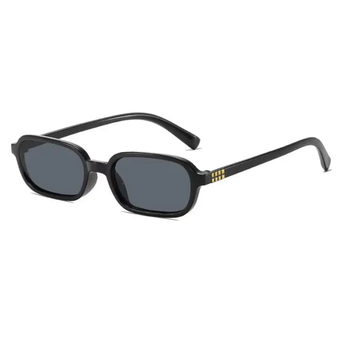 Lunettes de soleil carrées Uv400, à petite monture, légères, rétro, rectangulaires, pour les promena