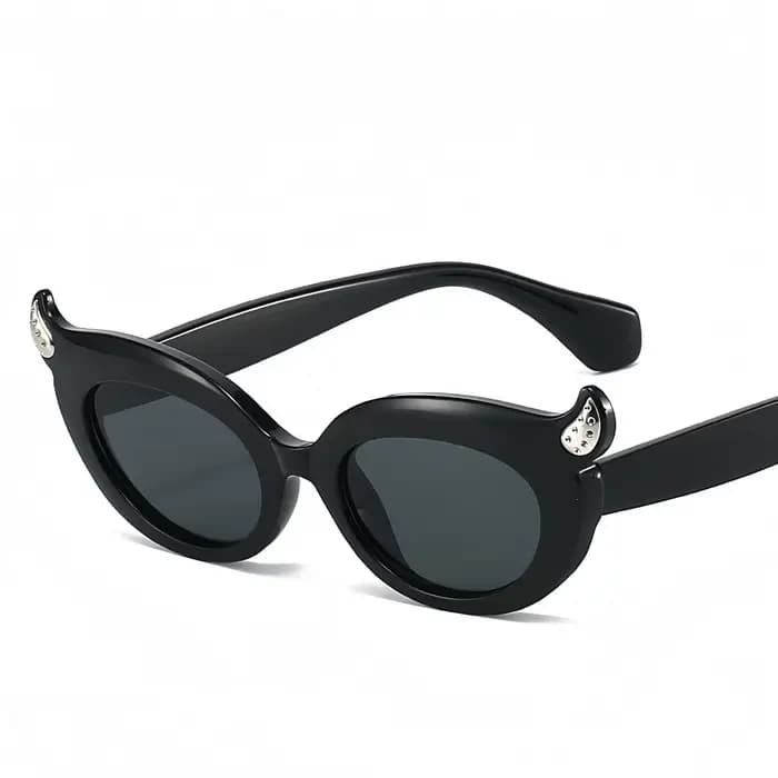 Lunettes de soleil personnalisées en corne du diable, style européen et américain, lunettes de style