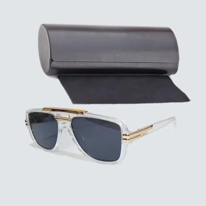 Lunettes de soleil originales MOD8037 pour hommes, design carré noir, lunettes de soleil pour femmes