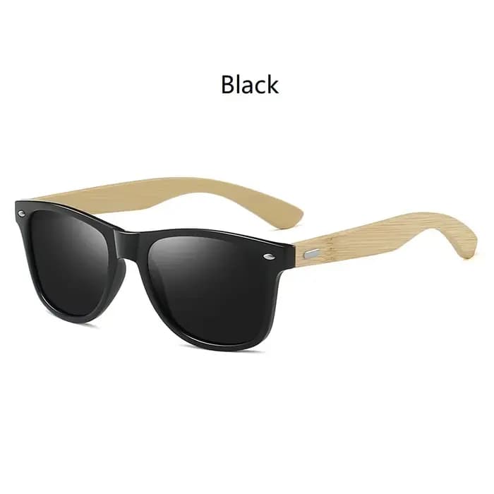 Lunettes de soleil carrées Vintage en bois de bambou pour hommes et femmes, marque de luxe de stylis