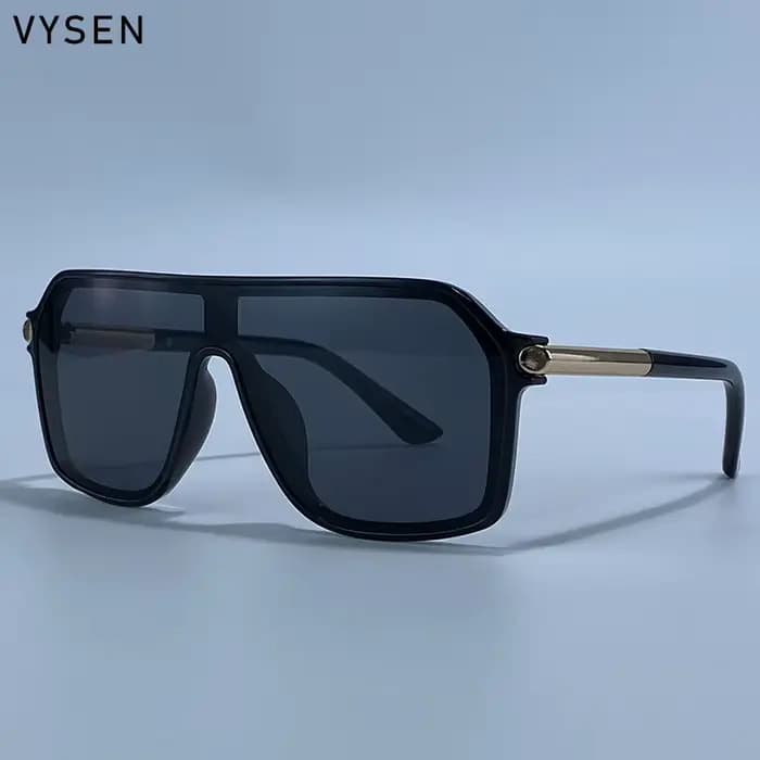 Steampunk une pièce bouclier lunettes de soleil hommes 2026 marque de luxe Vintage surdimensionné mé