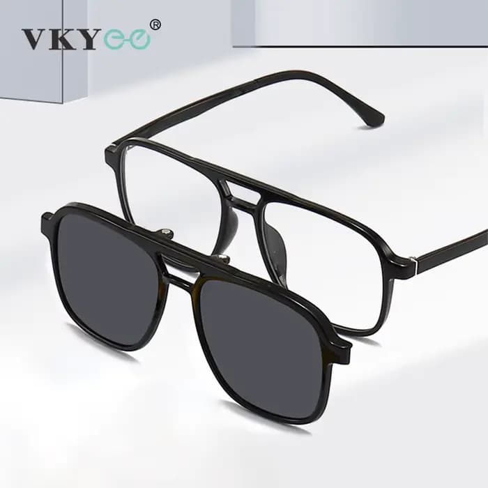VICKY lunettes de soleil polarisées magnétiques rabattables sur Prescription personnalisable TR90 my