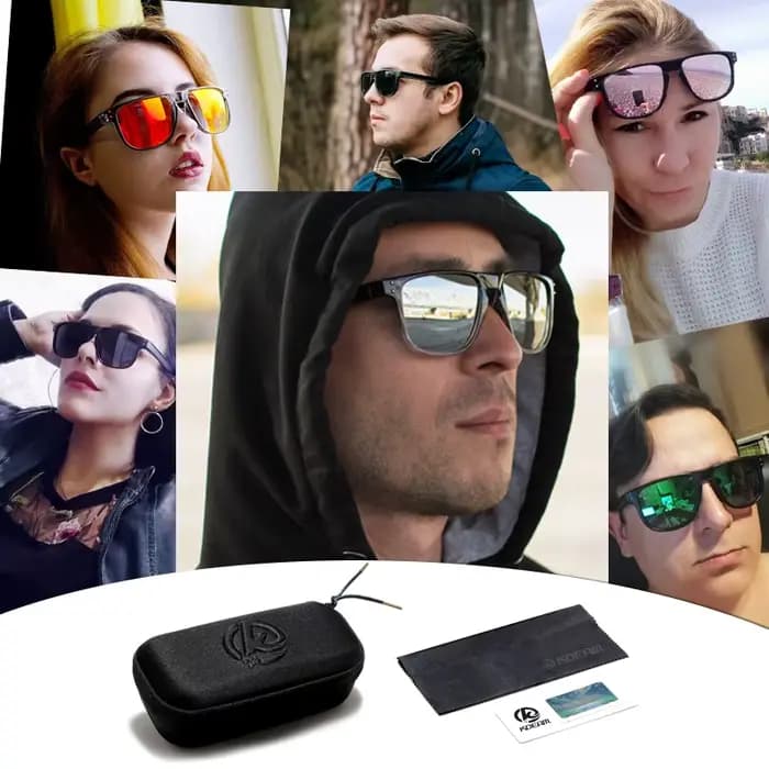 KDEAM-Lunettes de soleil polarisées légères pour hommes, durables, toutes tailles, verres de revêtem