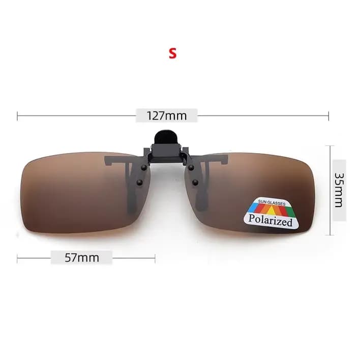 Lunettes de soleil polarisées à lentilles grises, 4 couleurs, Clip rabattable UV 380, pour la condui