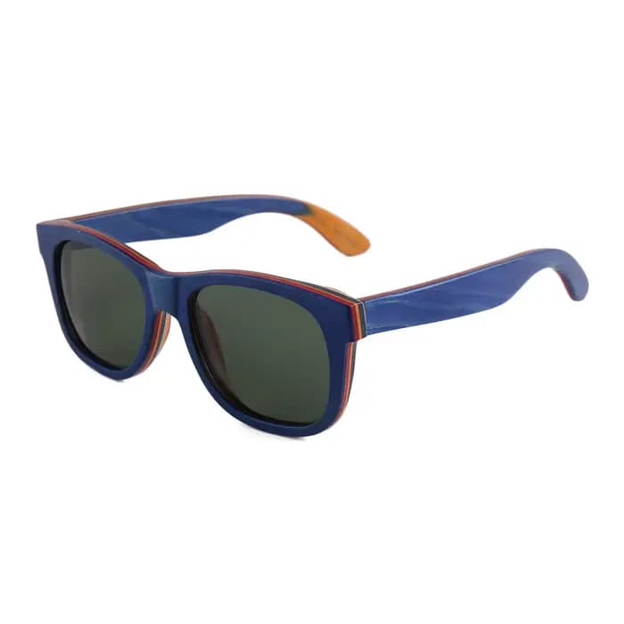 Lunettes de soleil en bois noir pour hommes et femmes, Vintage, en bambou, faites à la main, marque 