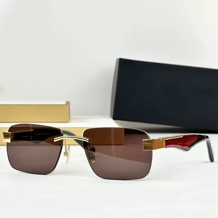 Lunettes de soleil rétro dégradées UV400 en acétate et alliage de haute qualité pour hommes et femme