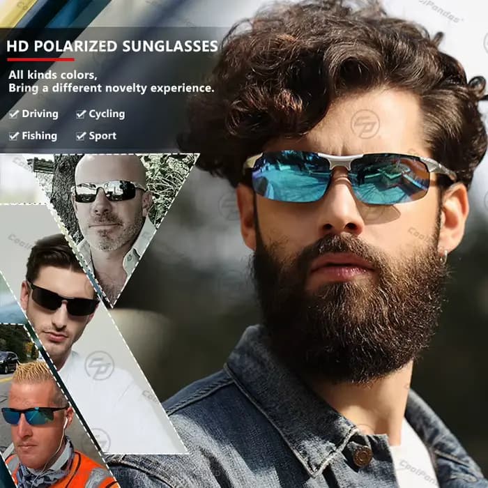 CoolPandas marque 2025 lunettes De soleil en aluminium pour hommes femmes lunettes De soleil polaris