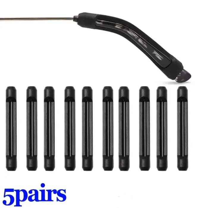 Lunettes en Silicone, manchons antidérapants, support de pointe de tempe, poignée de lunettes, croch