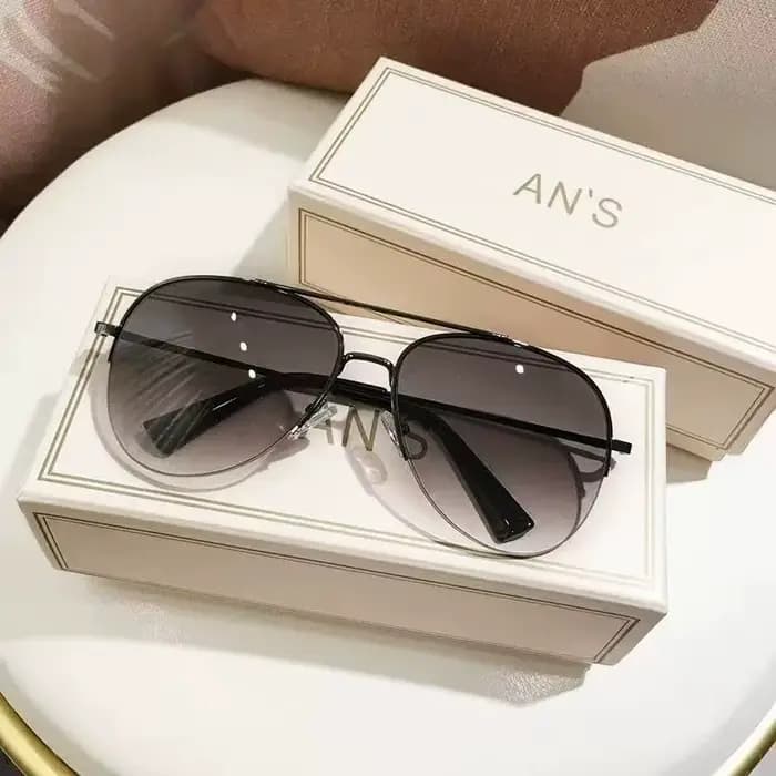 Lunettes de soleil dégradées pour hommes, nouvelle mode, pilote à grande monture, Design Anti-reflet