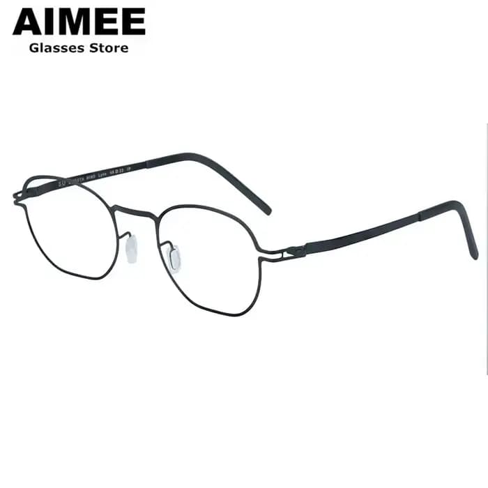Garantie à vie pas de décoloration hommes lunettes carrées polygone marque allemande ultralégères sa