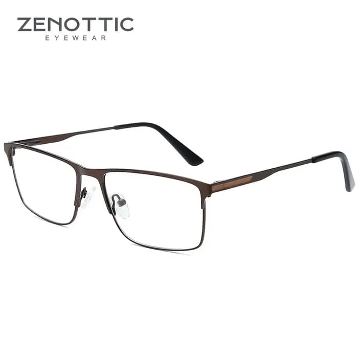 ZENOTTIC Titanium progressive prescription Glasses Square anti - blue light myope Glasses Business l