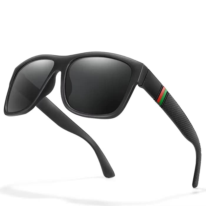 Lunettes de soleil polarisées carrées pour hommes, marque classique, pour la pêche, la conduite en p