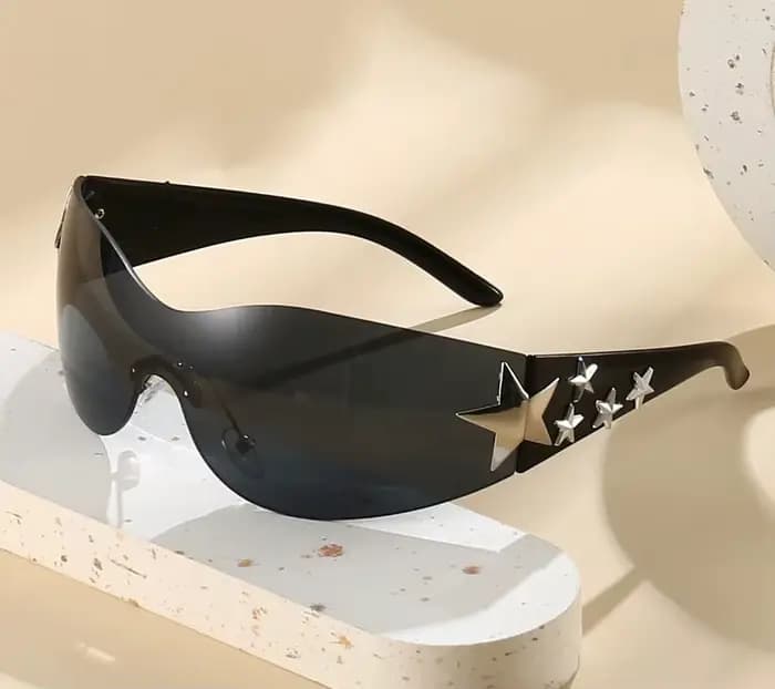 Lunettes Y2K multicolores pour femmes, grande monture, style bohème, adaptées aux fêtes et aux voyag