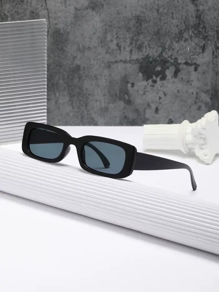 Lunettes de soleil carrées d'été pour femmes, lunettes de soleil rectangulaires pour hommes, verres 
