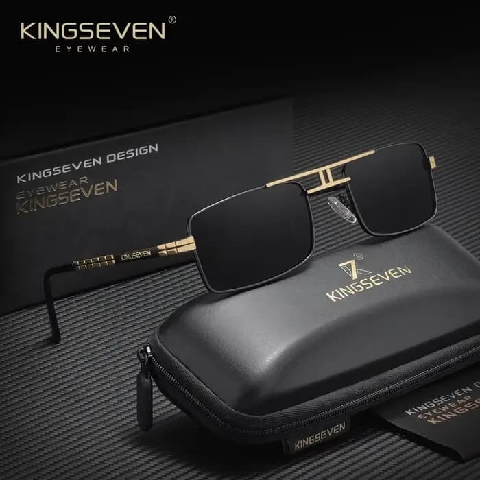 KINGSEVEN Lunettes de soleil vintage populaires unisexe, décontractées, pour la conduite en extérieu